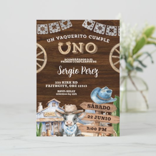 カウボーイスペインのファースト・ロデオ 招待状 (スタンド正面)