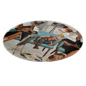 カウボーイスリープイン美しいサロン カッティングボード (角)