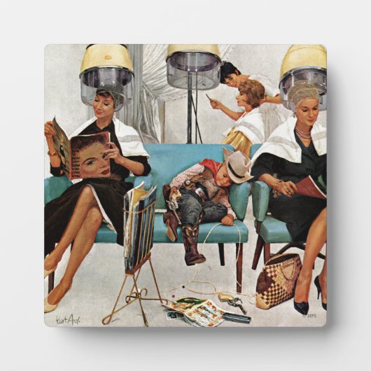 カウボーイスリープイン美しいサロン フォトプラーク (正面)