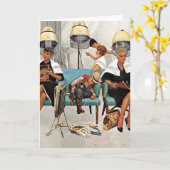 カウボーイスリープ美しいサロン カード (黄色い花)