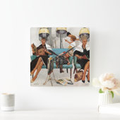 カウボーイスリープ美しいサロン スクエア壁時計 (ホーム)