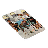 カウボーイスリープ美しいサロン マグネット (右側)