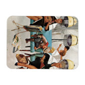 カウボーイスリープ美しいサロン マグネット (横)