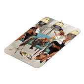 カウボーイスリープ美しいサロン マグネット (左側)