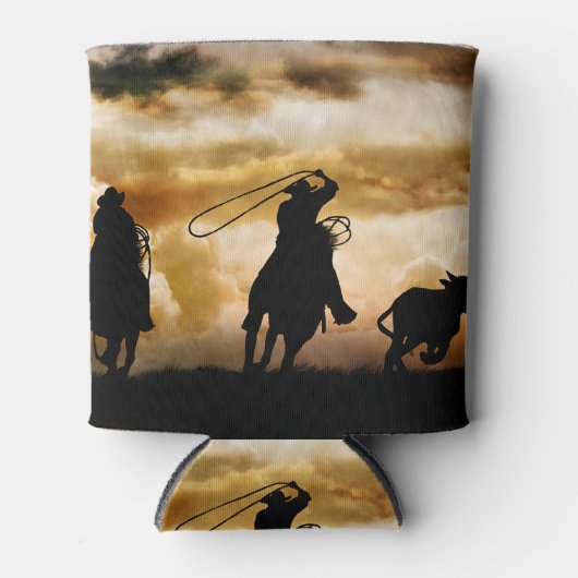 カウボーイズとステアカントリー西部 缶クーラー (正面)