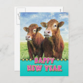 カウボーイズと一緒に新年を祝おう シーズンポストカード (正面/裏面)