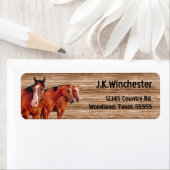 カウボーイズと女性のカーボーイの三路 ラベル (インサイチュ)