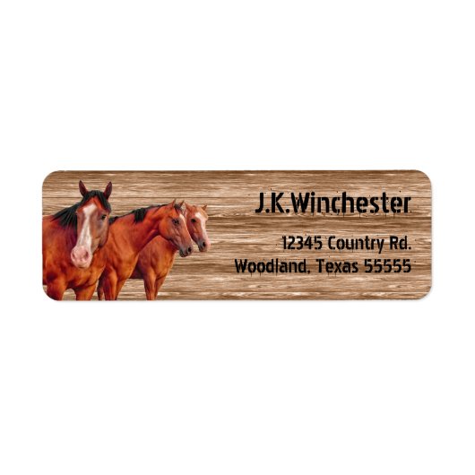 カウボーイズと女性のカーボーイの三路 ラベル (正面)