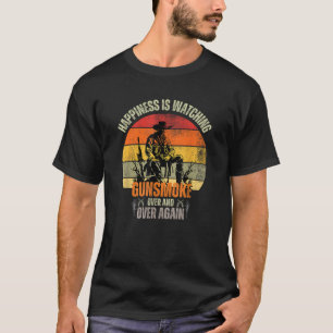カウボーイズと女性のカーボーイ銃の煙Ovのための西ギフト Tシャツ