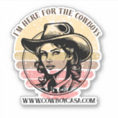 カウボーイズのビニールのステッカーを買いに来た シール (正面)