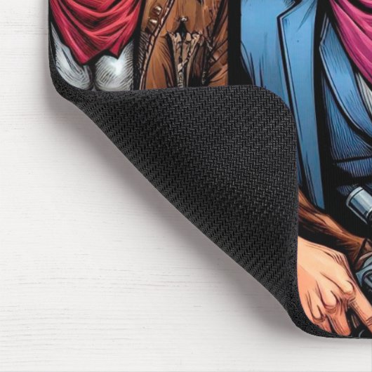 カウボーイズの漫画 マウスパッド (コーナー)