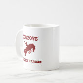 カウボーイズの車に乗り込む コーヒーマグカップ (正面左)