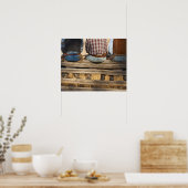 カウボーイズはフェンスに座る ポスター (キッチン)