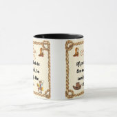 カウボーイズもしことわざサドルに登る準備ができている マグカップ (中央)