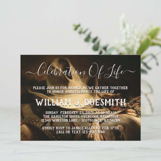 カウボーイズメモリアルのお知らせ 招待状 (スタンド正面)