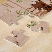 カウボーイズヴィンテージ壁紙 – Wild West - 1014ピース ジグソーパズル (側面)