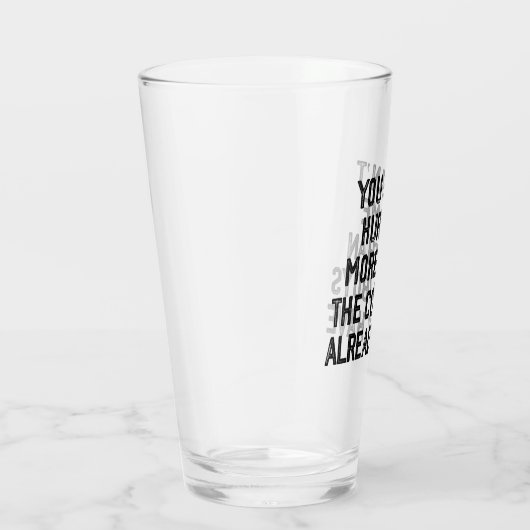 カウボーイズ以上に私を傷つけることはできない タンブラーグラス (右)