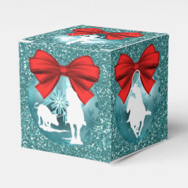 カウボーイズ女性のカーボーイがブルーギフト/お気に入りボックスでローピング フェイバーボックス