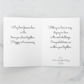 カウボーイズ女性のカーボーイ馬の記念日グリーティングカード カード (内部)