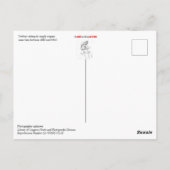 カウボーイズ座って補給車はがき ポストカード (裏面)