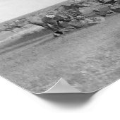 カウボーイズ座っのまわりにてチャックワゴン写真 ポスター (角)