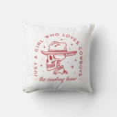 カウボーイズ恋人女性のカーボーイカントリー女の子の美学 クッション (正面)