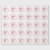 カウボーイズ恋人女性のカーボーイカントリー女の子の美学 ラッピングペーパー (フラット)