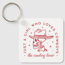 カウボーイズ愛好家女性のカーボーイ美学 キーホルダー