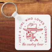 カウボーイズ愛好家女性のカーボーイ美学 キーホルダー (正面)