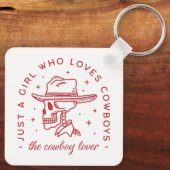 カウボーイズ愛好家女性のカーボーイ美学 キーホルダー (裏面)