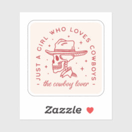 カウボーイズ愛好家女性のカーボーイ美学 シール