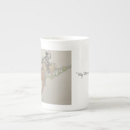 カウボーイズ朝のコーヒーバッシーのカップ ボーンチャイナマグカップ