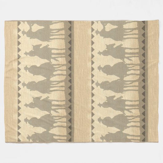 カウボーイズ西部ラウンドアップフリースブランケット50x60 フリースブランケット (正面(横))