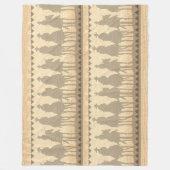 カウボーイズ西部ラウンドアップフリースブランケット50x60 フリースブランケット (正面)