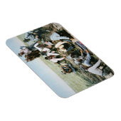 カウボーイズ賭博射撃、 発砲の写真 マグネット (右側)