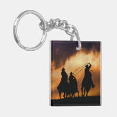 カウボーイズ馬ロデオ キーホルダー (正面左)