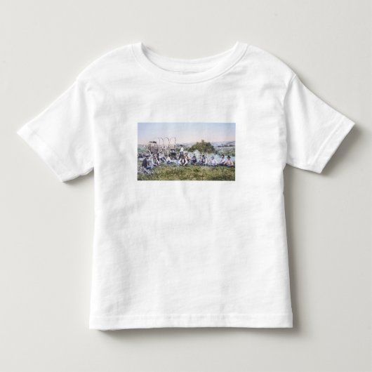 カウボーイズ・アット・ランチ、1904年(写真) トドラーTシャツ (正面)