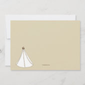 カウボーイズ·アンド·インディアンズ·バースデー·パーティーの招待 招待状 (裏面)