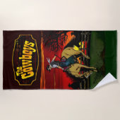 「カウボーイズ」ビーチタオル… ビーチタオル (正面)