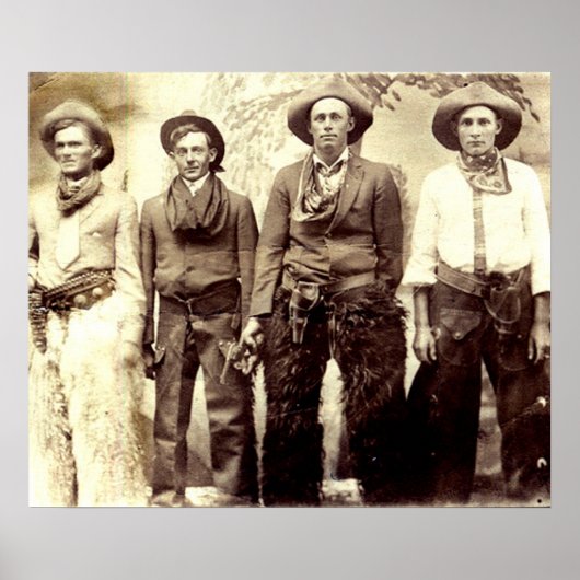 カウボーイズ・ワイルドウエスト・ヴィンテージ・ポスター ポスター (正面)