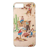 カウボーイズ – ヴィンテージ壁紙 – Wild West Case-Mate iPhoneケース (裏面)