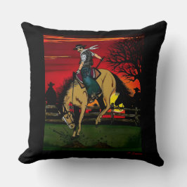 "カウボーイズ"装飾用クッションデザイン。 クッション
