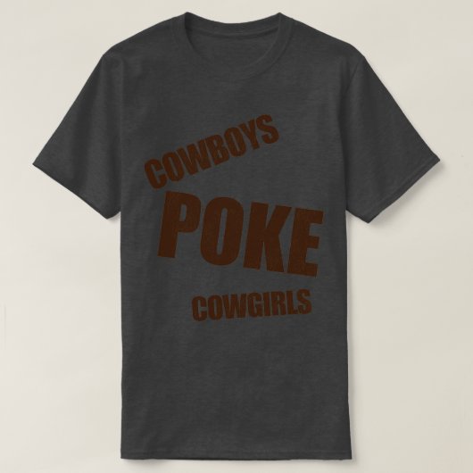 カウボーイズPOKE女性のカーボーイ Tシャツ (デザイン正面)