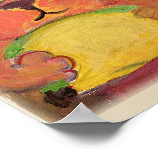 カウボーイタコキャットフォーク絵画ズウエスタンアート ポスター (角)