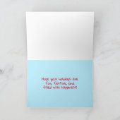 カウボーイタンブレウィード雪だるまハッピーホリデーズクリスマス カード (内部)