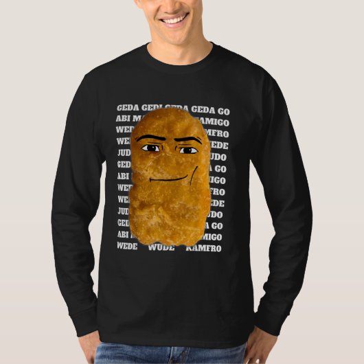 カウボーイチキンナゲットミーム Tシャツ (正面)
