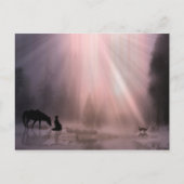 カウボーイチャーチホリデークリスマスポストカード シーズンポストカード (正面)