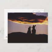 カウボーイチームとラソーズ ポストカード (正面/裏面)