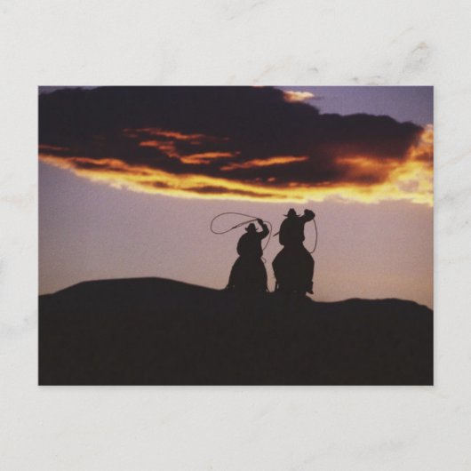 カウボーイチームとラソーズ ポストカード (正面)