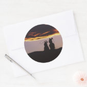 カウボーイチームとラソーズ ラウンドシール (封筒)